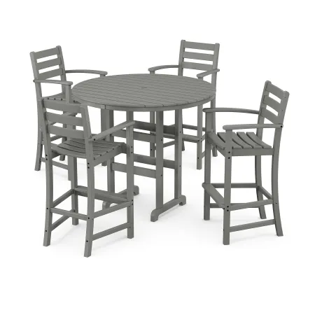 Trex Outdoor Furniture Monterey Bay 5-Piece Round Bar Set