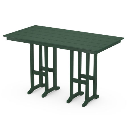 POLYWOOD Monterey Bay 37" x 72" Bar Table in Rainforest Canopy