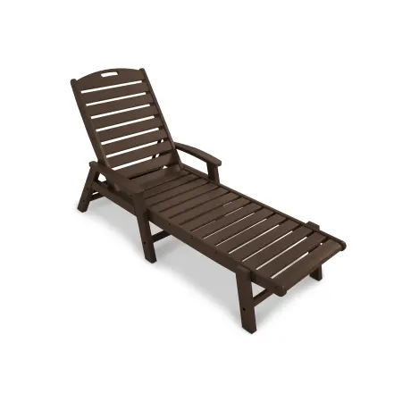 Trex Outdoor Furniture Yacht Club Chaise with Arms - Stackable in Vintage Lantern