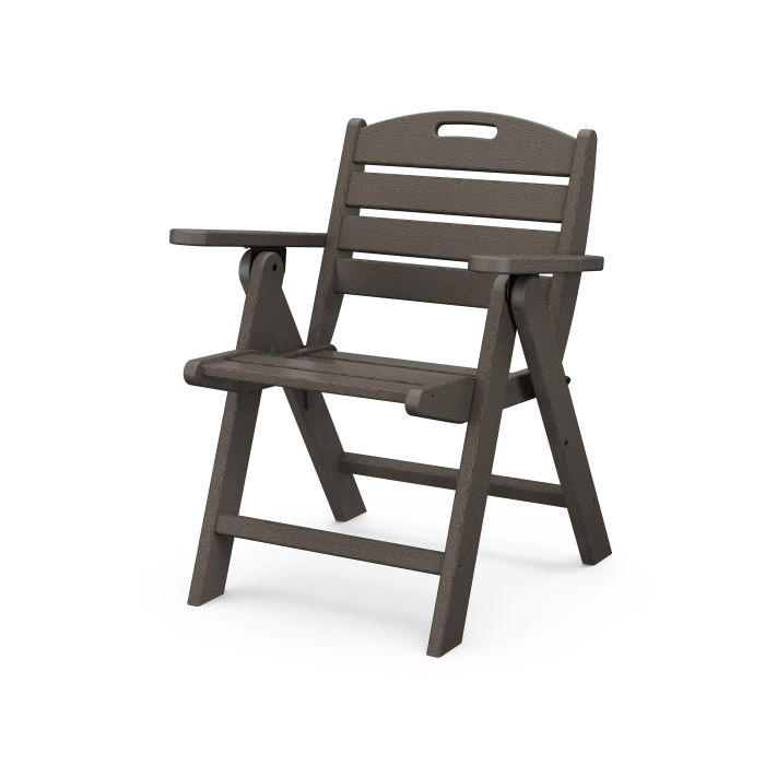 Nautical Lowback Chair in Vintage Finish