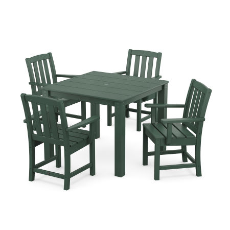 POLYWOOD Cape Cod 5-Piece Parsons Dining Set in Rainforest Canopy