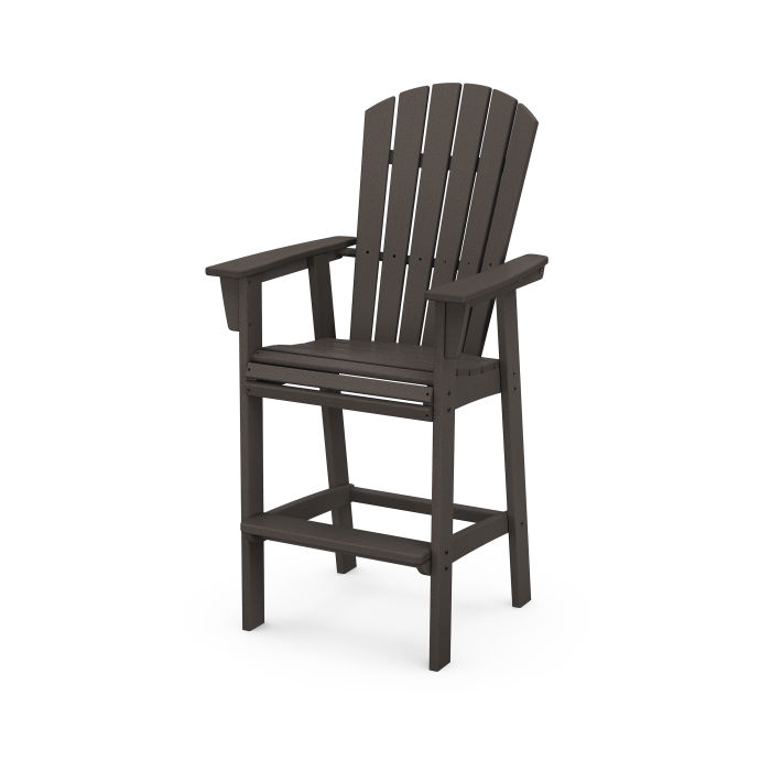 Nautical Curveback Adirondack Bar Chair in Vintage Finish