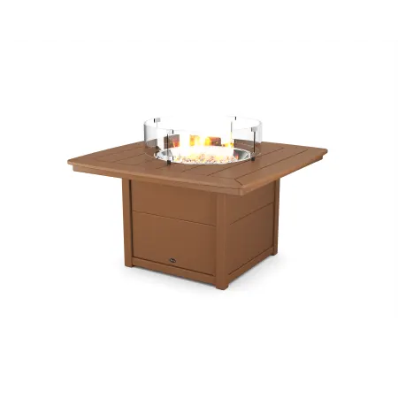 POLYWOOD Yacht Club 42” Fire Pit Table in Tree House
