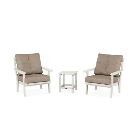 Trex Outdoor Furniture Cape Cod 3-Piece Deep Seating Set