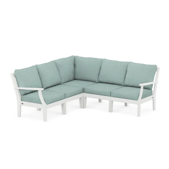 POLYWOOD Yacht Club Modular 5-Piece Deep Seating Set