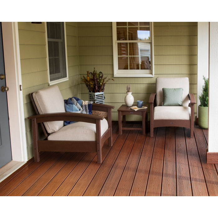 Trex Outdoor Furniture Rockport Club 3-Piece Deep Seating Conversation Set
