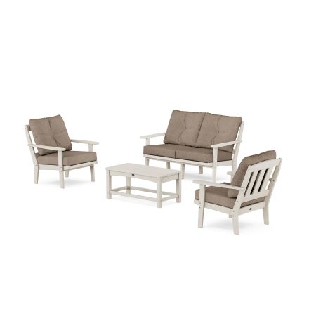 Trex Outdoor Furniture Cape Cod 4-Piece Deep Seating Set with Loveseat