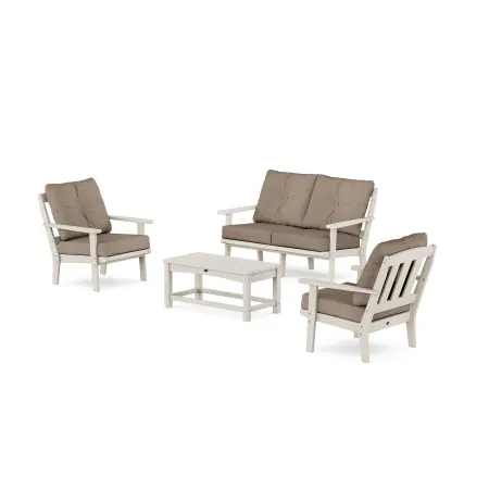 Trex Outdoor Furniture Cape Cod 4-Piece Deep Seating Set with Loveseat