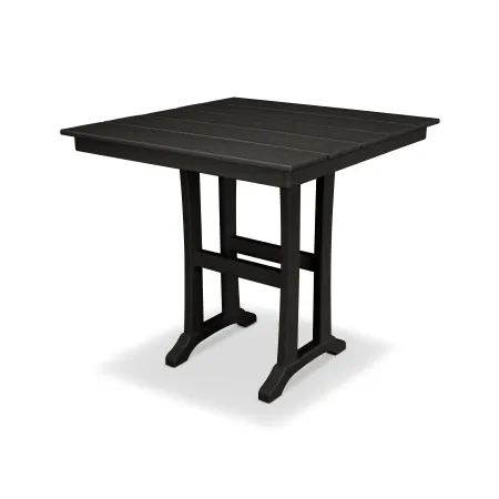 Trex Outdoor Furniture Farmhouse 37" Counter Table in Charcoal Black