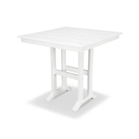 Trex Outdoor Furniture Farmhouse 37" Counter Table in Classic White