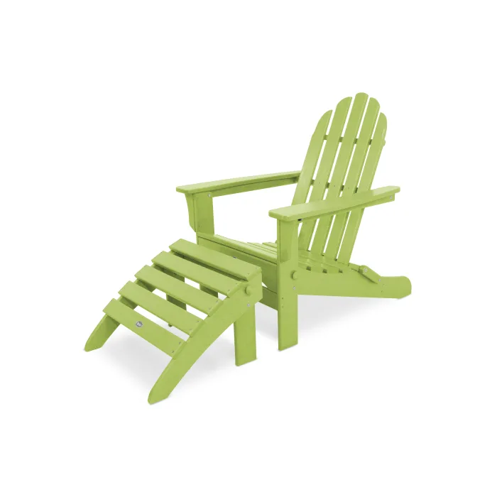 Trex Outdoor Furniture Cape Cod 2-Piece Folding Adirondack Seating Set