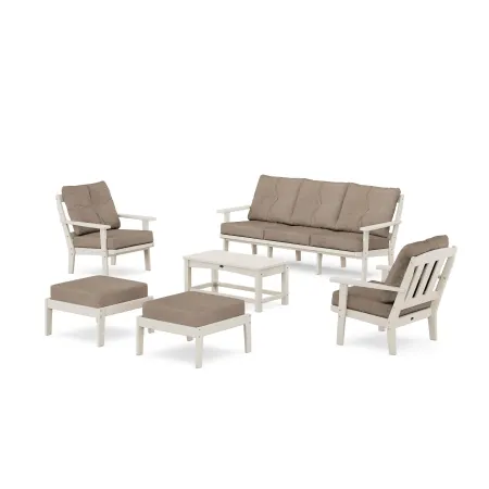 Trex Outdoor Furniture Cape Cod 6-Piece Lounge Sofa Set