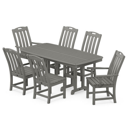 POLYWOOD Yacht Club 7-Piece Dining Set in Stepping Stone