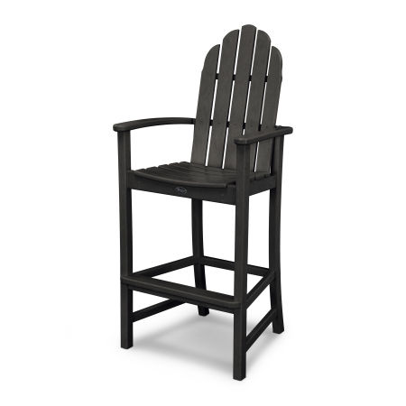 Cape Cod Adirondack Bar Chair in Charcoal Black
