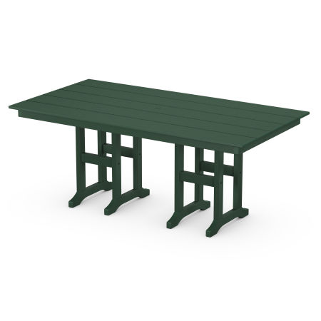 POLYWOOD Monterey Bay 37" x 72" Dining Table in Rainforest Canopy