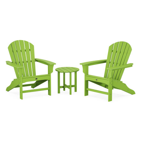 Trex Outdoor Furniture Yacht Club Shellback 3-Piece Adirondack Set in Lime