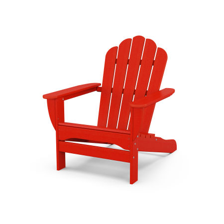 POLYWOOD Monterey Bay Oversized Adirondack Chair in Sunset Red