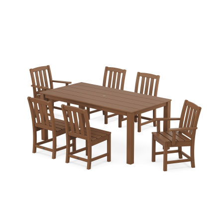 POLYWOOD Cape Cod 7-Piece Parsons Dining Set in Tree House