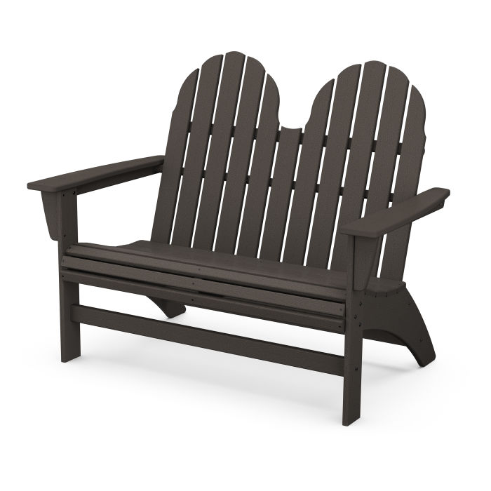 Vineyard Adirondack Bench in Vintage Finish