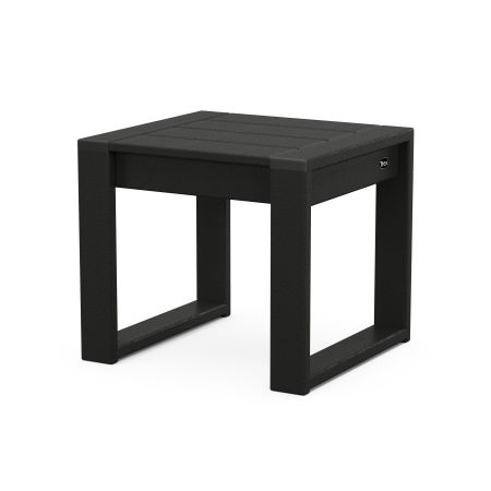 POLYWOOD Eastport End Table in Charcoal Black
