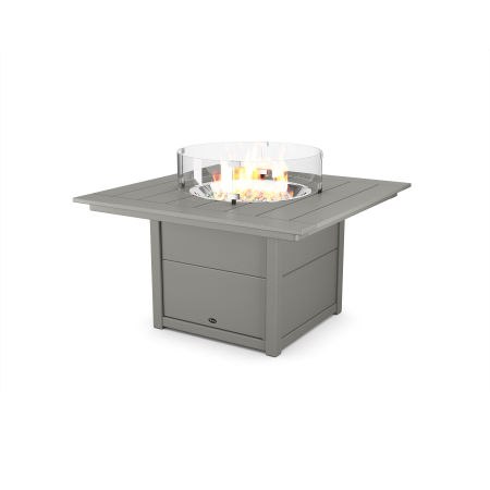 POLYWOOD Trex Square 42” Fire Pit Table in Stepping Stone