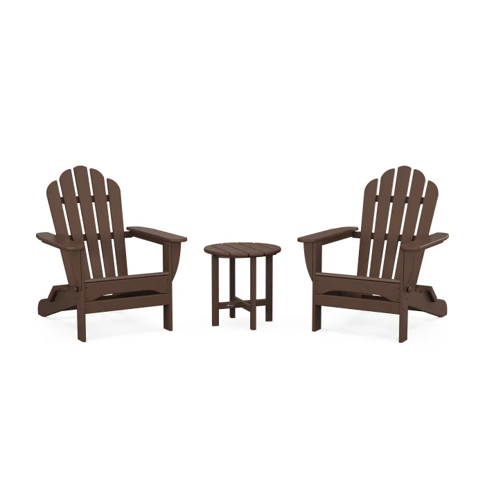 POLYWOOD 3-Piece Monterey Bay Folding Adirondack Set