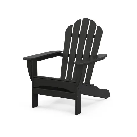 POLYWOOD Monterey Bay Adirondack Chair in Charcoal Black