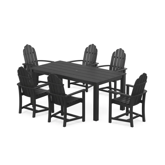 POLYWOOD Cape Cod Adirondack 7-Piece Parsons Dining Set