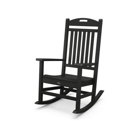 Trex Outdoor Furniture Yacht Club Rocking Chair in Charcoal Black