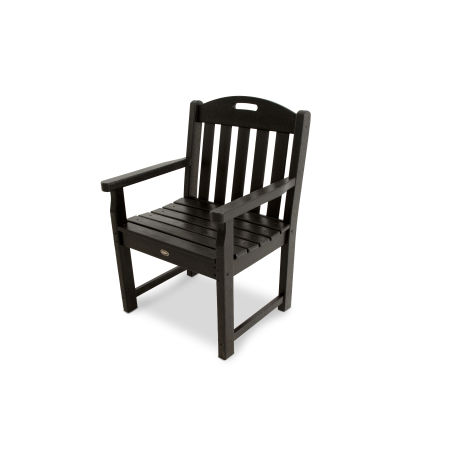 Trex Outdoor Furniture Yacht Club Garden Arm Chair in Charcoal Black