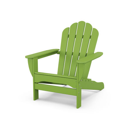 POLYWOOD Monterey Bay Oversized Adirondack Chair in Lime