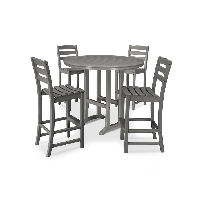 La Casa Café 5 Piece Side Chair Bar Dining Set