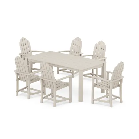 Trex Outdoor Furniture Cape Cod Adirondack 7-Piece Parsons Dining Set