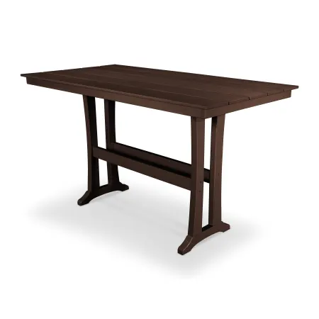 Trex Outdoor Furniture Farmhouse 37" x 72" Bar Table in Vintage Lantern