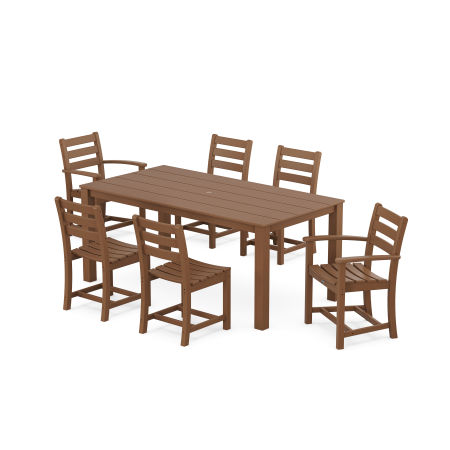POLYWOOD Monterey Bay 7-Piece Parsons Dining Set in Tree House