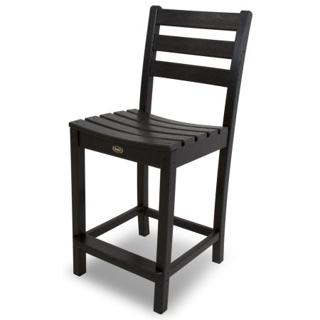 Trex Outdoor Furniture Monterey Bay Counter Side Chair in Charcoal Black