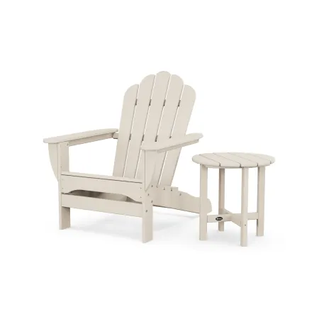 Trex Outdoor Furniture Monterey Bay Oversized Adirondack Chair with Side Table