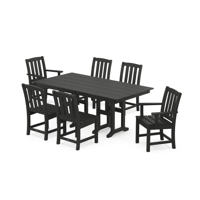 POLYWOOD Cape Cod 7-Piece Farmhouse Dining Set