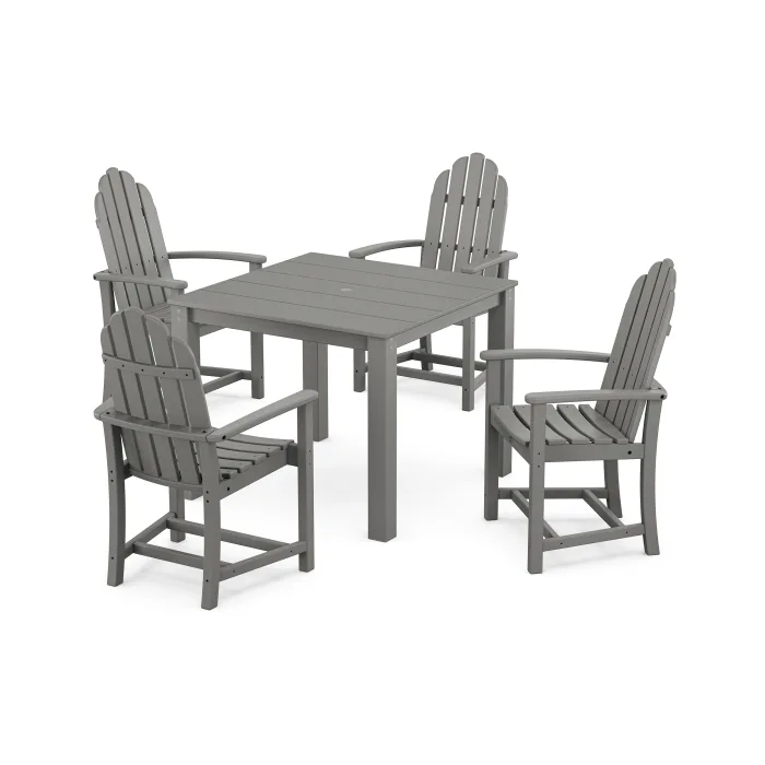 POLYWOOD Cape Cod Adirondack 5-Piece Parsons Dining Set