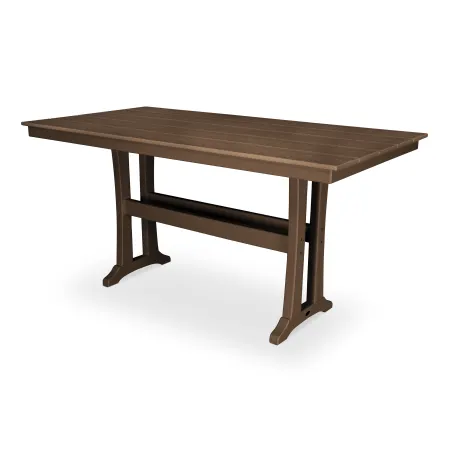 Trex Outdoor Furniture Farmhouse 37" x 72" Counter Table in Tree House