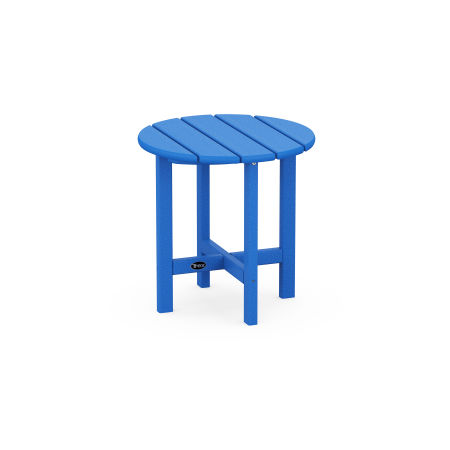 Cape Cod Round 18" Side Table in Pacific Blue