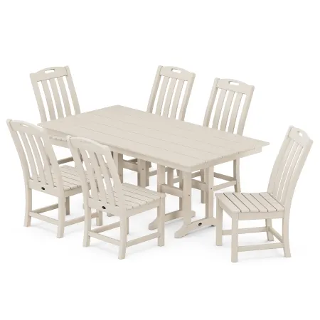 Trex Outdoor Furniture Yacht Club 7-Piece Farmhouse Side Chair Dining Set