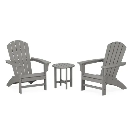 Trex Outdoor Furniture Yacht Club 3-Piece Adirondack Set in Stepping Stone