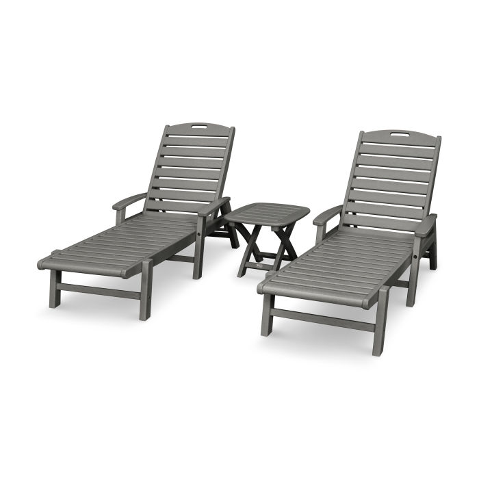 Trex Outdoor Furniture Yacht Club 3-Piece Chaise Set