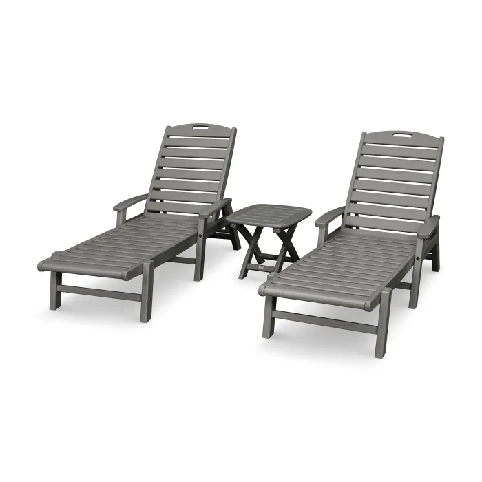 Trex Outdoor Furniture Yacht Club 3-Piece Chaise Set
