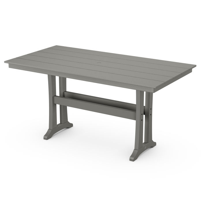 Farmhouse Trestle 37" x 72" Counter Table