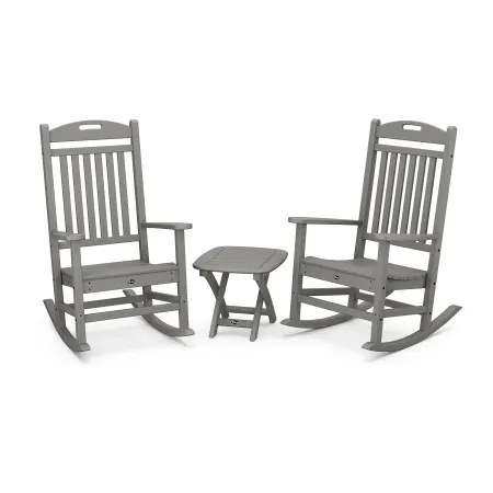 Trex Outdoor Furniture Yacht Club 3-Piece Rocker Set in Stepping Stone