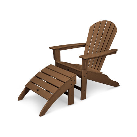 Trex Outdoor Furniture Yacht Club Shellback 2-Piece Adirondack Seating Set in Tree House