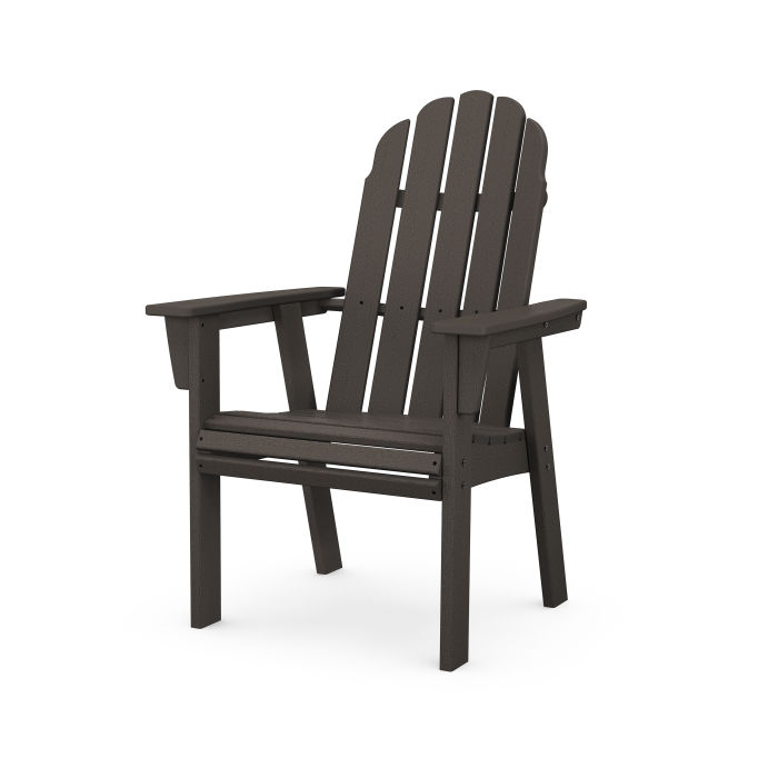 Vineyard Curveback Adirondack Dining Chair in Vintage Finish