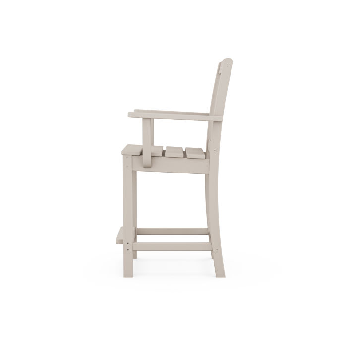 POLYWOOD Cape Cod Counter Arm Chair